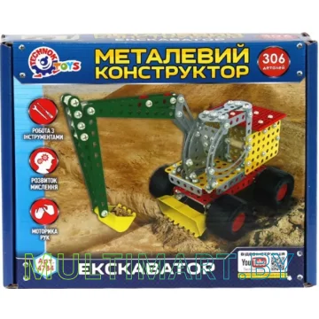 Конструктор Technok 4784 Экскаватор (306 деталей)